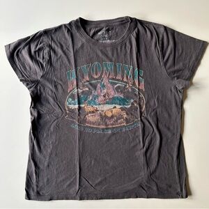 Wyoming Graphic T-Shirt Western Boho Tee